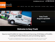 Tablet Screenshot of easy-truck.co.uk